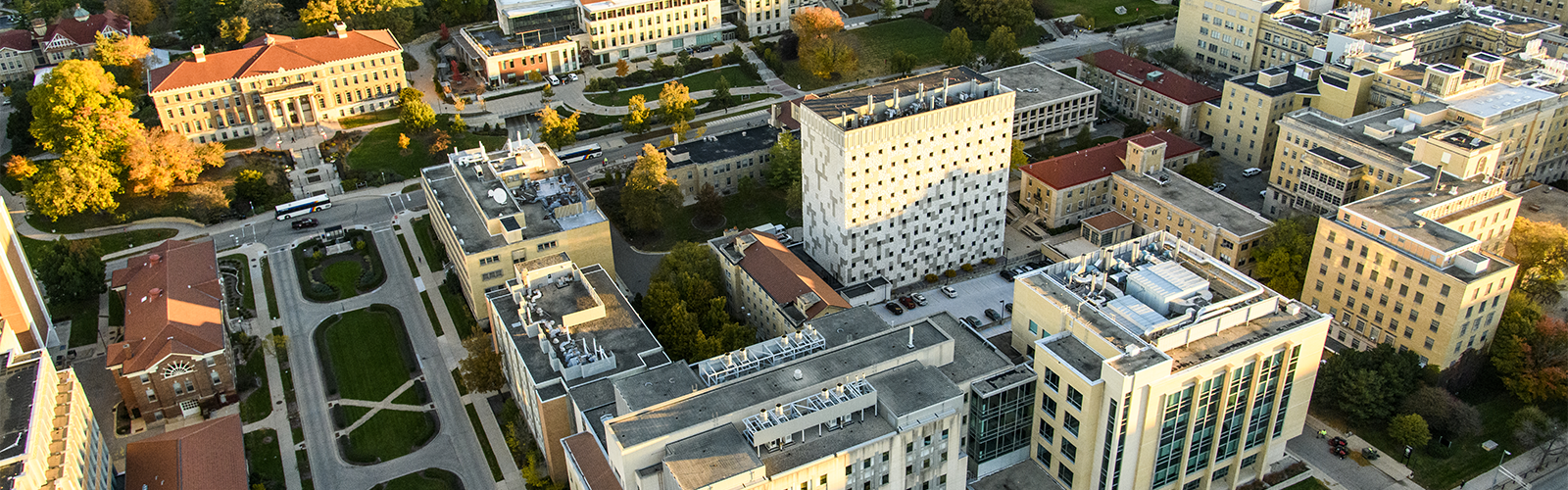 Aerial of Nutritional Sciences area of campus.